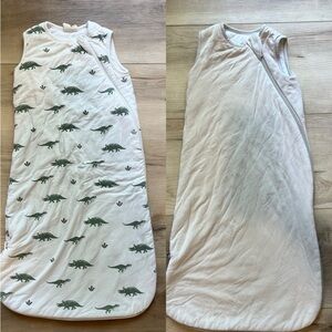 Kyte BABY Green Dinosaur and Cream Sleep Sacks